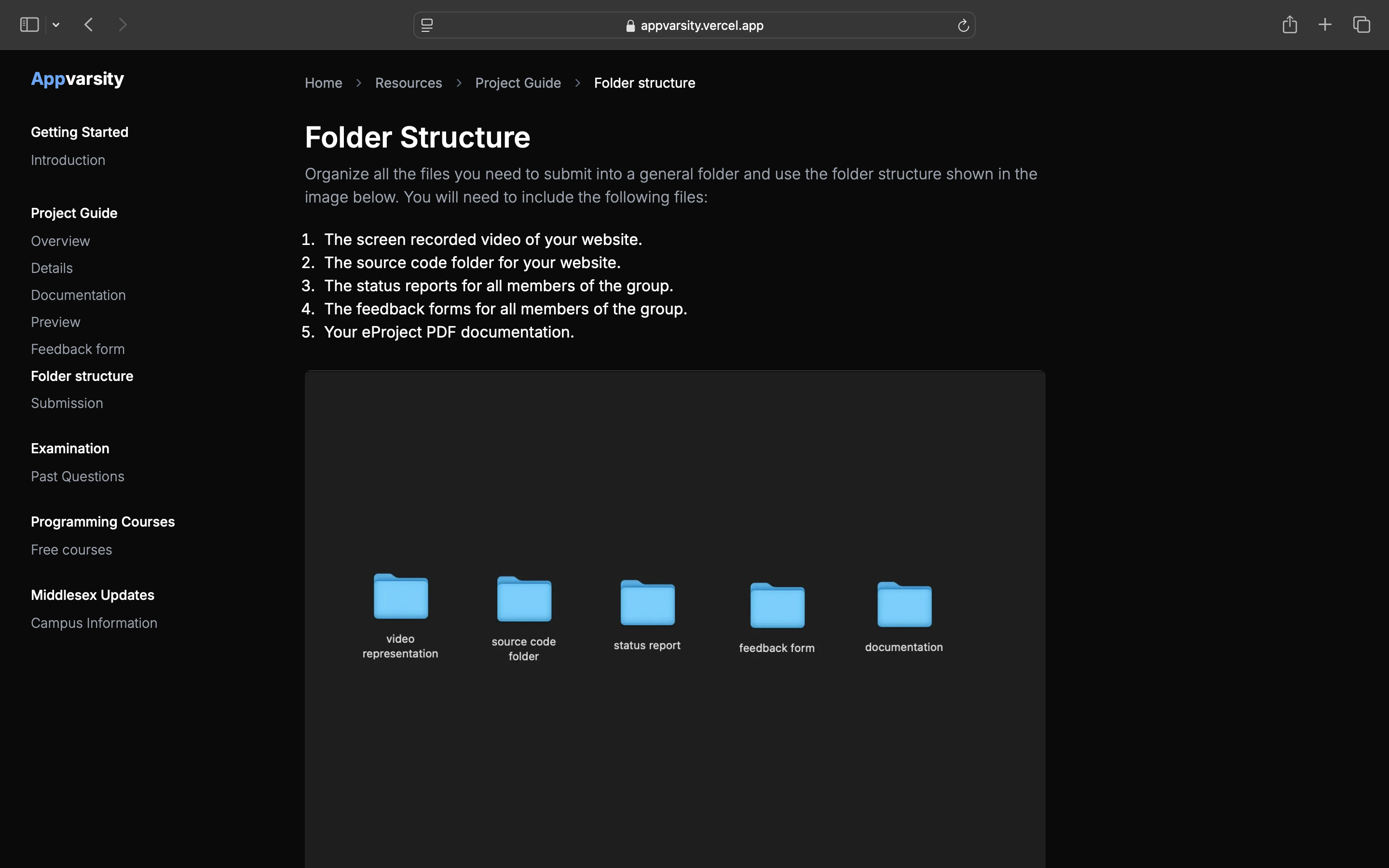 Appvarsity screenshot